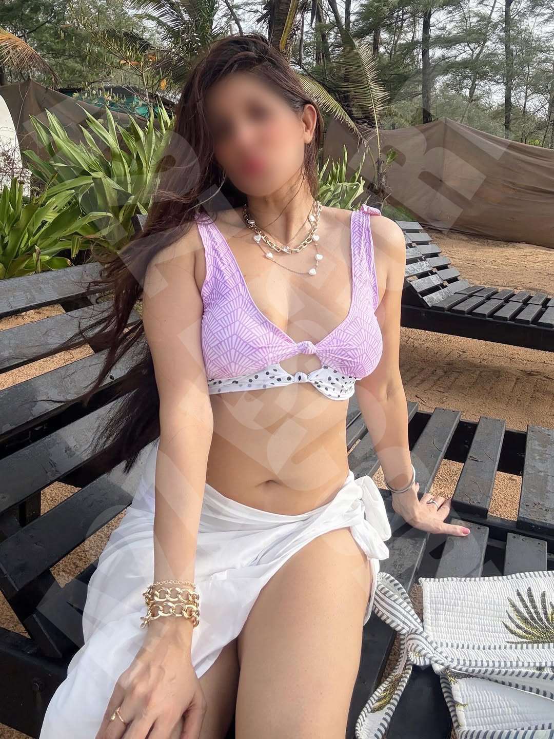 Escort service in Bangalore with stunning companions, playful brunette escort in Bangalore enjoying the outdoors